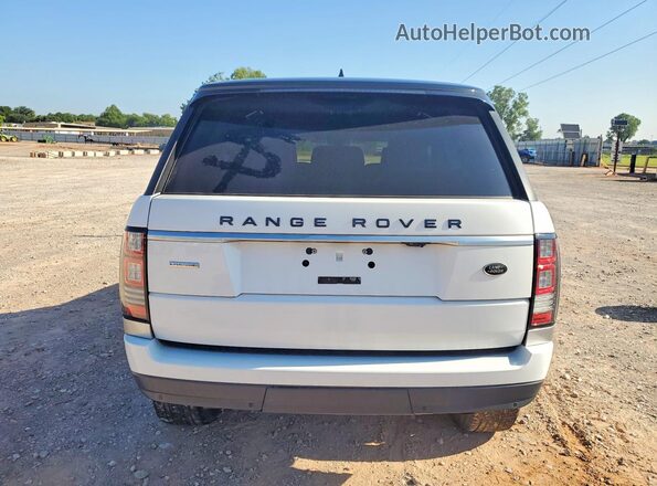 SALGS2FEXHA336521 2017 LAND ROVER RANGE ROVER White Вид салону спереду