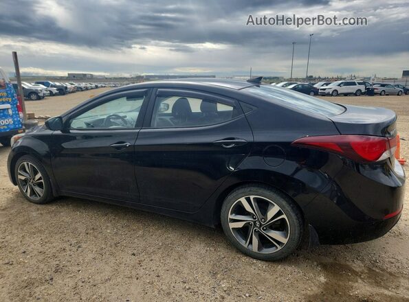 KMHDH4AH6GU592346 2016 HYUNDAI ELANTRA Черный Задняя правая четверть