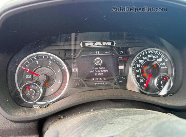 3C6UR5FL2NG154774 2022 RAM 2500 Белый Вид щитка приборов