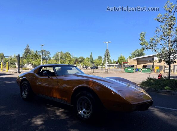 1Z37L7S410519 1977 CHEVROLET CORVETTE Оранжевый Задняя левая четверть
