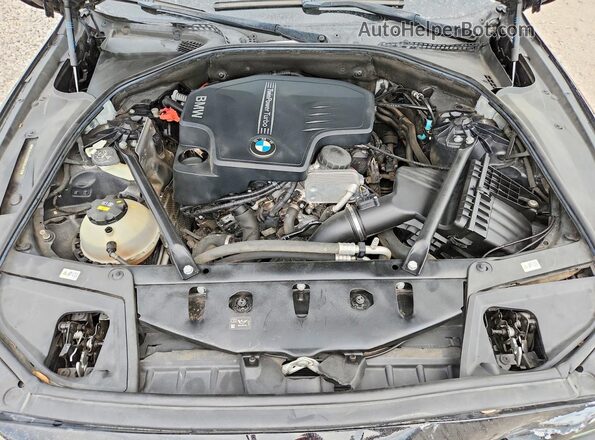 WBA5A5C58GG353818 2016 BMW 5 SERIES Black Vista del compartimento del motor