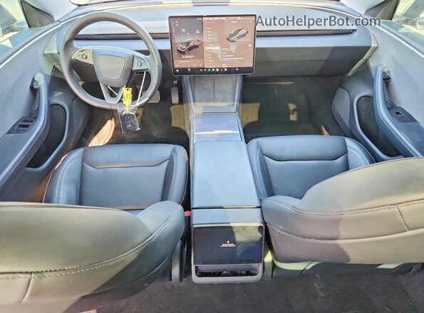 5YJ3E1EA3SF980608 2025 TESLA MODEL Black Instrument cluster view