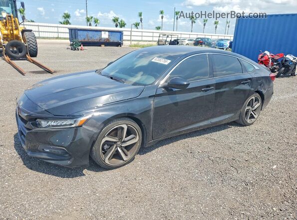 1HGCV1F32LA120274 2020 HONDA ACCORD Черный Задняя левая четверть