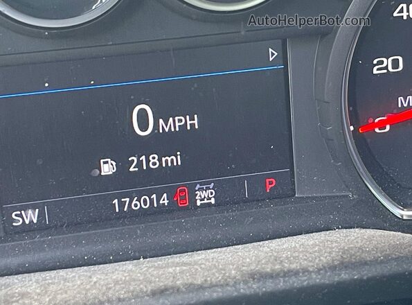 2GC4YNEYXN1230372 2022 CHEVROLET SILVERADO White Instrument cluster view