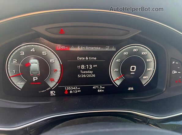 WA1LXAF72MD014929 2021 AUDI Q7 Синий Вид щитка приборов
