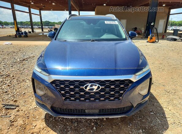 5NMS53AA9KH045976 2019 HYUNDAI SANTA Blue Հետևի տեսք