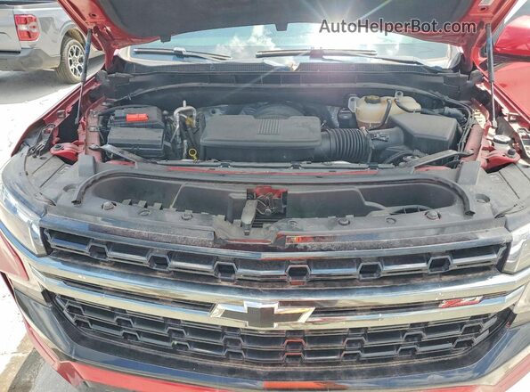 1GNSKPKD1NR140015 2022 CHEVROLET TAHOE Red VIN sticker view