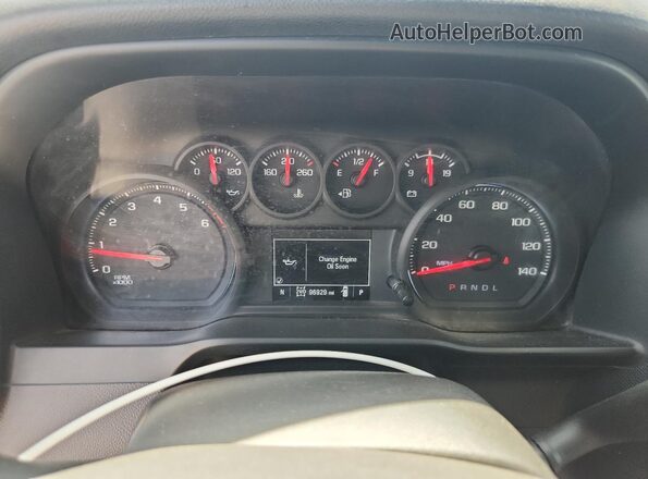 1GCRYAEH6LZ314725 2020 CHEVROLET SILVERADO Белый Вид задних сидений
