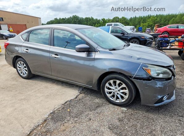 3N1AB7AP7KY372210 2019 NISSAN SENTRA Gray Front view