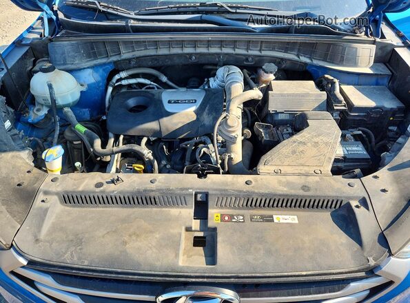 KM8J33A27JU805383 2018 HYUNDAI TUCSON Blue Widok komory silnika