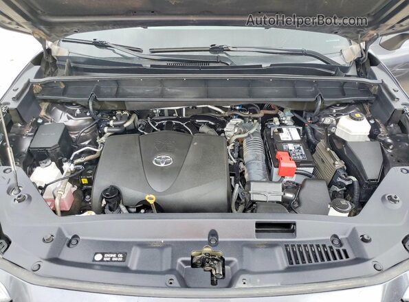 5TDGZRBH3NS586970 2022 TOYOTA HIGHLANDER Gray VIN კოდის სტიკერის ხედი