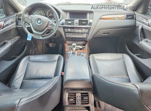 5UXXW3C55H0T78038 2017 BMW X4 Gray Widok zestawu wskaźników