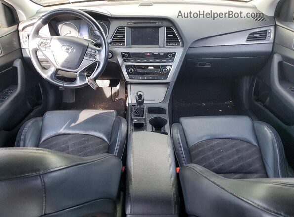 5NPE34AF1HH586276 2017 HYUNDAI SONATA Black Вид щитка приладів