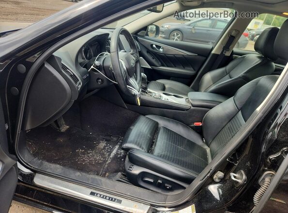 JN1EV7AR2KM550344 2019 INFINITI Q50 Black Առջևի վահանակի տեսք