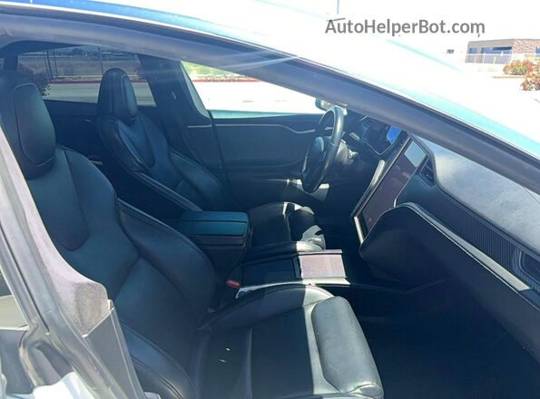 5YJSA1E47MF427870 2021 TESLA MODEL S White Widok z tyłu