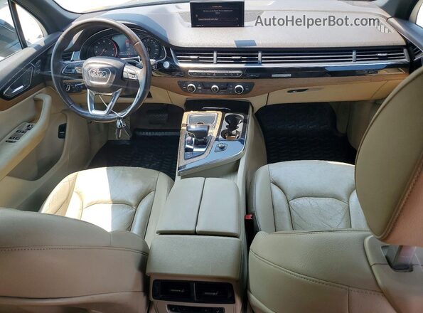 WA1LAAF73HD012436 2017 AUDI Q7 Blue Vista del cuadro de instrumentos