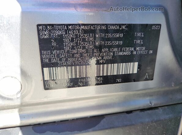 2T3A1RFV1PC357249 2023 TOYOTA RAV4 Silver 360 interior view