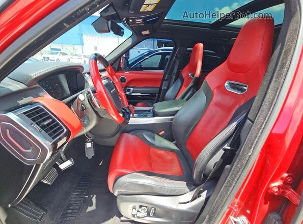 SALWZ2SE8JA191871 2018 LAND ROVER RANGE Red Սալոնի հետևի տեսք
