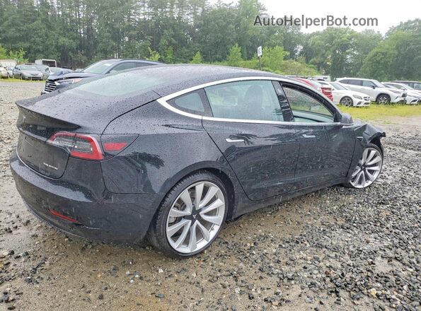 5YJ3E1EBXJF067304 2018 TESLA MODEL Черный Передняя правая четверть