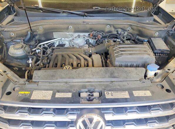 1V2UR2CA1KC571617 2019 VOLKSWAGEN ATLAS Blue Widok naklejki z numerem VIN