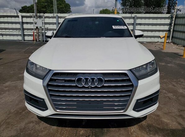 WA1LAAF73KD014615 2019 AUDI Q7 White Widok z tyłu