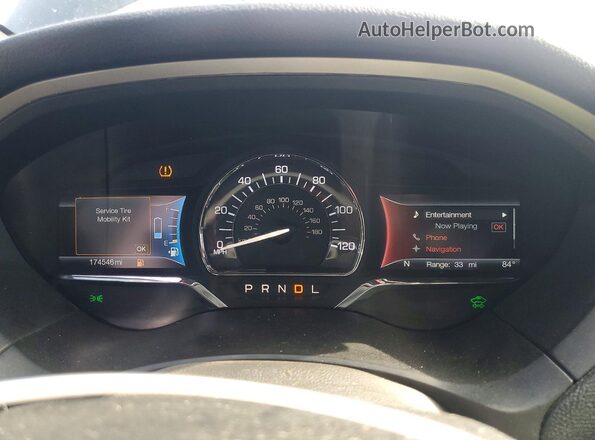 3LN6L5MU5HR638912 2017 LINCOLN MKZ Black Widok tylnych siedzeń