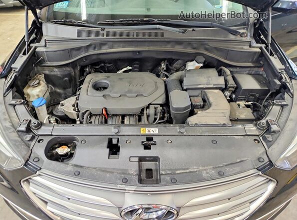 5NMZUDLB5JH066724 2018 HYUNDAI SANTA Black Vista de la etiqueta del VIN