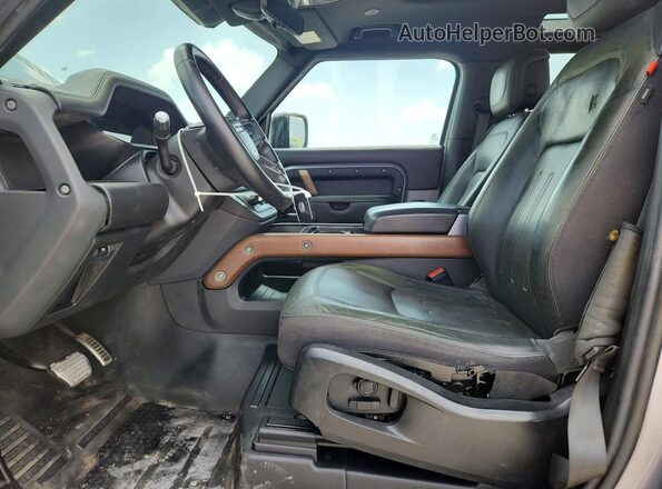SALEX6RU2M2054333 2021 LAND ROVER DEFENDER Gray Widok deski rozdzielczej