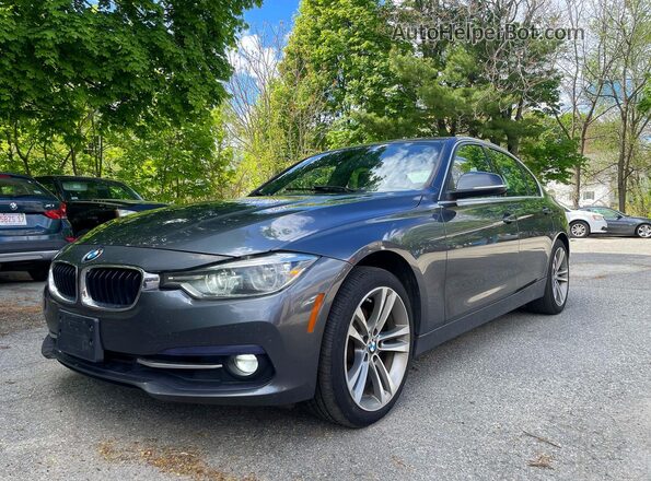 WBA8D9G58JNU71313 2018 BMW 3 SERIES Gray Հետևի ձախ