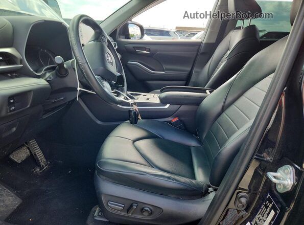 5TDGZRAH4LS014952 2020 TOYOTA HIGHLANDER Black Вид панелі приладів