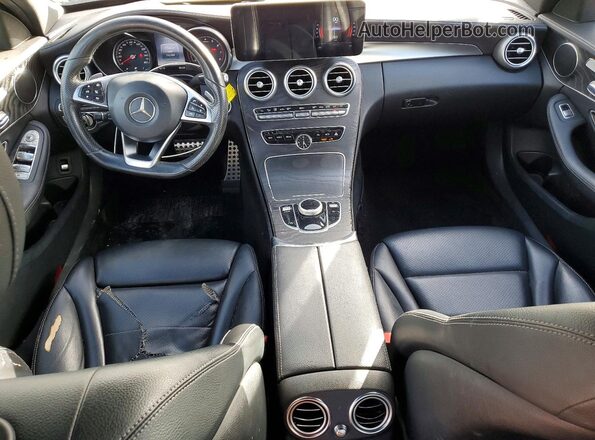 55SWF4JB5HU194150 2017 MERCEDES-BENZ C White Instrument cluster view