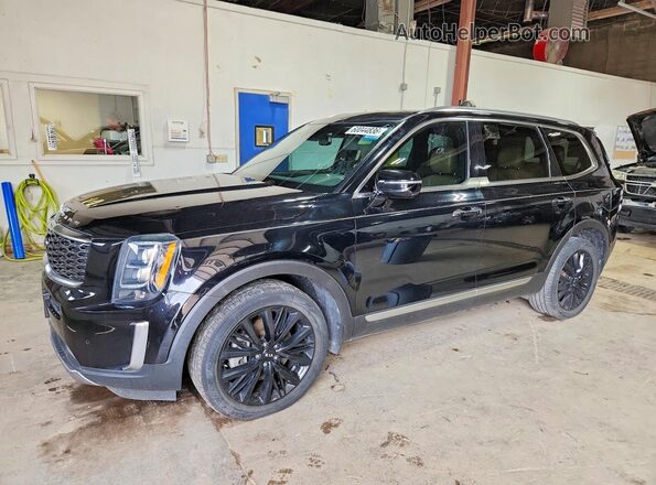 5XYP54HC7MG137393 2021 KIA TELLURIDE Black Trasero izquierdo