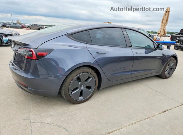 5YJ3E1EA7MF093886 2021 TESLA MODEL Gray Front right
