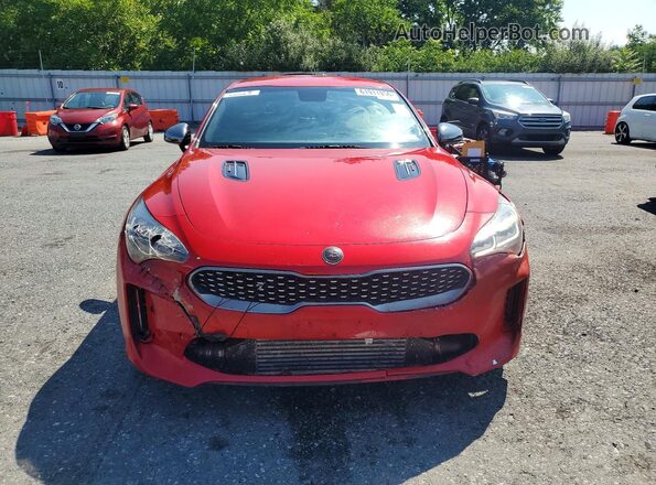 KNAE35LC6K6063939 2019 KIA STINGER Red Vista trasera
