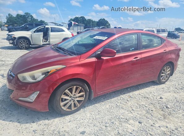 5NPDH4AE8GH785828 2016 HYUNDAI ELANTRA Red Tył lewy