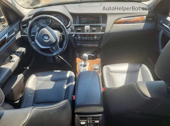 5UXWX9C36H0T23236 2017 BMW X3 Black Vista del cuadro de instrumentos