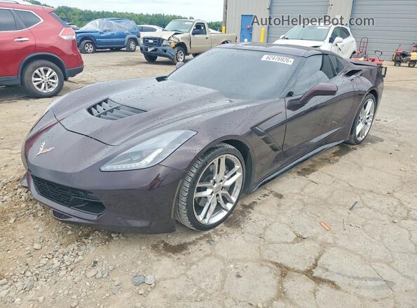 1G1YB2D75H5109061 2017 CHEVROLET CORVETTE Black უკანა მარცხენა
