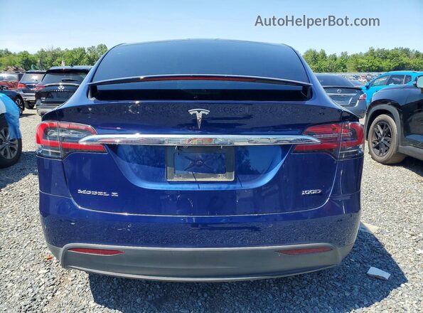 5YJXCBE24HF054703 2017 TESLA MODEL Blue Սալոնի դիմացի տեսք