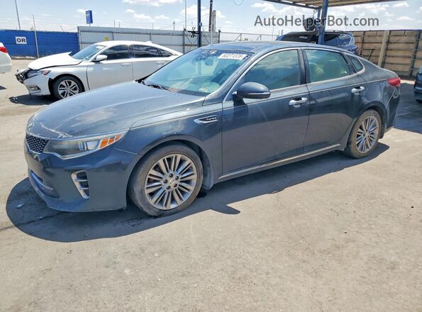 5XXGV4L20GG111015 2016 KIA OPTIMA Gray Rear left