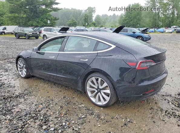 5YJ3E1EBXJF067304 2018 TESLA MODEL Черный Задняя правая четверть