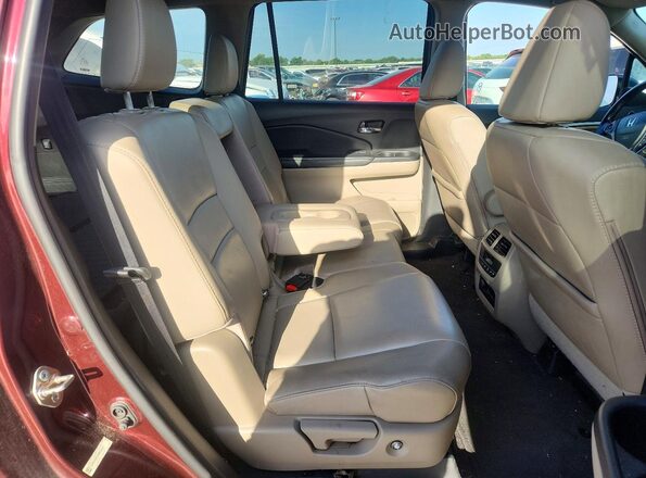 5FNYF5H73GB022327 2016 HONDA PILOT Brown Vista interior trasera