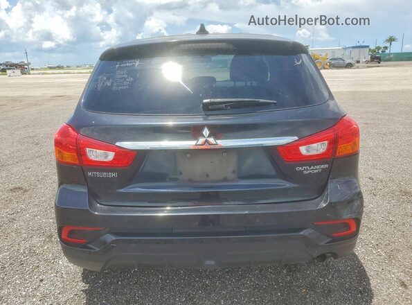 JA4AP3AU2JU006955 2018 MITSUBISHI OUTLANDER Black წინა სალონის ხედი