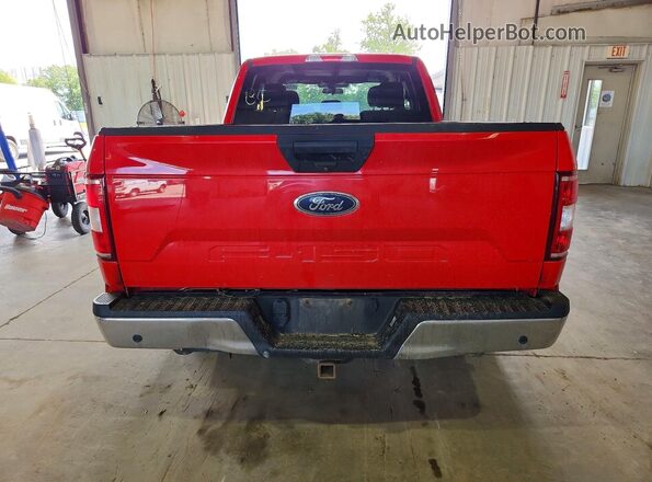 1FTEX1CB2JFE11015 2018 FORD F150 Red Вид салону спереду