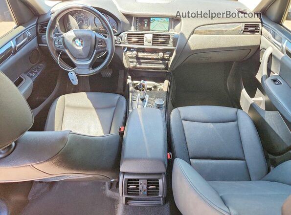 5UXWZ7C30H0V89219 2017 BMW X3 Black Widok zestawu wskaźników
