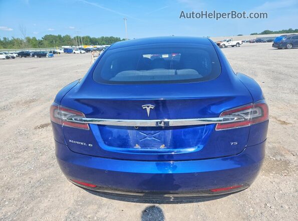 5YJSA1E16GF148422 2016 TESLA MODEL S Синий Вид салона спереди