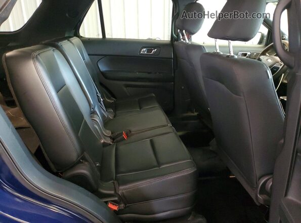 1FM5K8AR2JGA83382 2018 FORD EXPLORER Blue ძრავის განყოფილების ხედი