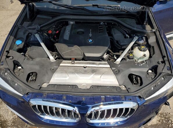 5UXTR9C52KLD90813 2019 BMW X3 Blue Vista de la etiqueta del VIN