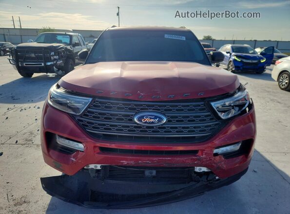 1FMSK8DH8MGB78751 2021 FORD EXPLORER Red Vista trasera