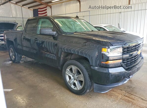 1GCVKPEC5JZ222106 2018 CHEVROLET SILVERADO Black Front view