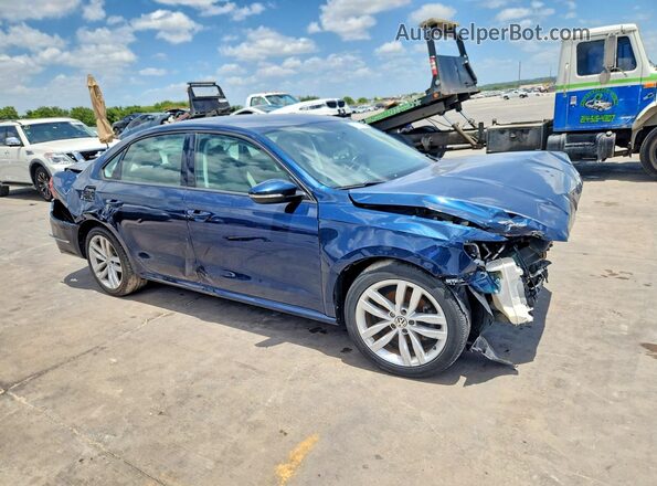 1VWLA7A38KC014254 2019 VOLKSWAGEN PASSAT Blue Вид спереду